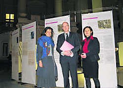 In de zittingszaal van het hof van beroep in het Brusselse justitiepaleis kun je de tentoonstelling gaan bekijken. bdp