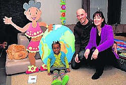 'We waren net voor de aardbeving in Port-au-Prince om ons adoptiedochtertje, Kimberline, op te halen en hebben veel geluk gehad', beseffen Dirk Van der Aa en Inge Van de Velde. gvdv