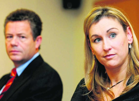 Frank Vanhecke (l.) werkte jaren met reclameman Eric Deleu, Marie-Rose Morel vond dat de partij daarmee haar geld verbraste. Philip Reynaers/photo news