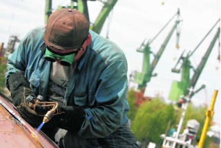 Polen: de scheepswerven van Gdansk. rtr