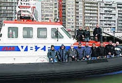 De nieuwe reddingsboot heeft nog geen naam. Daarvoor is het nog wachten op een sponsor. nmi
