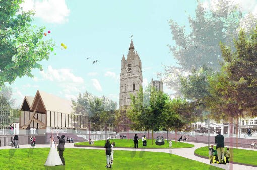 Het Emile Braunplein krijgt een echte 'green', mét bomen.if