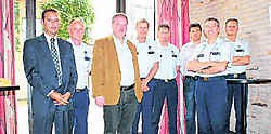 De commissarissen en de burgemeester zijn opgetogen met de positieve evaluatie.Michiel Bral