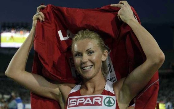 Letse Radevica wint het verspringen
