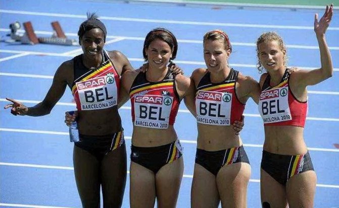 Ga lekker liggen In de meeste gevallen tapijt Belgische vrouwen plaatsen zich voor finale 4x100 meter | De Standaard  Mobile