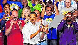 Obama ontvouwde zijn plan in een speech voor vakbondsleden. afp