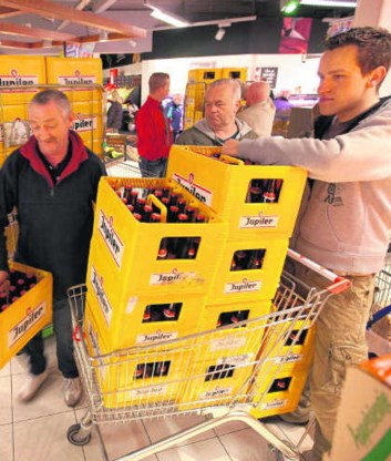 Jupiler is in België een sterk merk.Guido Benschop/Hollandse Hoogte