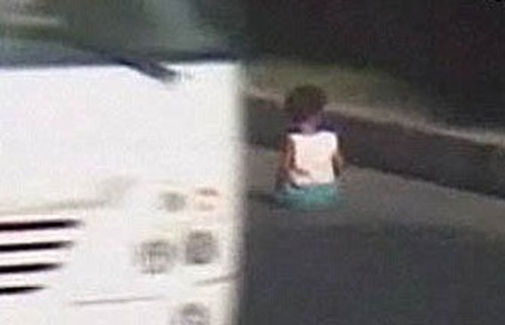 Baby op snelweg veroorzaakt paniek