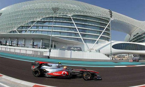 Hamilton het snelst tijdens vrije oefensessie GP Formule 1 Abu Dhabi
