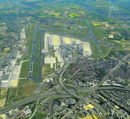 De luchthaven van Zaventem. Volgens Brussels Metropolitan horen de redio Halle-Vilvoorde en Waals-Brabant ook tot Brussel.Alexandre Laurent/photo news