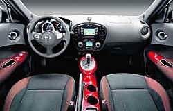 De Nissan Juke is een opvallende verschijning met zijn ongewone voorpartij.nissan
