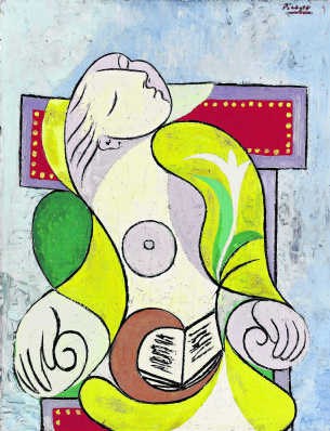 'La lecture' van Picasso: geschat op 14 tot 18 miljoen euro.sotheby's