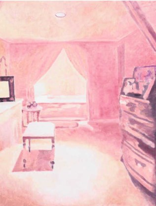 Luc Tuymans 'Interior Nr. 1': een weefsel van delicate toetsen.Zeno X Gallery
