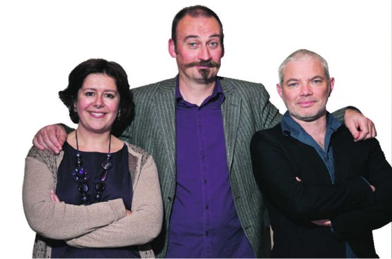 Topfavoriet Bert Kruismans geflankeerd door revelatie Eva Brems en 'klein klootzakje' Stany Crets, die tweede eindigde. Gary Breyssem
