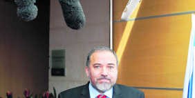 Avigdor Lieberman, minister van BZ van Israël. rtr