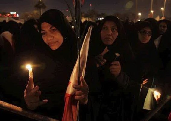 Vreedzame nacht op Parelplein in Bahrein