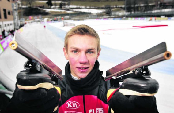 Bart Swings: 'Schaatsen wordt vanaf nu mijn eerste sport, maar ik blijf ook een skeelerseizoen rijden, al was het maar omdat het mij een enorme basis geeft voor het schaatsen.Vincent Jannink/anp