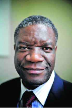 Dokter Denis Mukwege: ‘Terwijl men aan mij hulde brengt, gaat in Congo het geweld voort.' Katrijn Van Giel