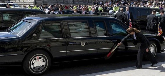 Obama's Cadillac moet stadstol betalen in Londen