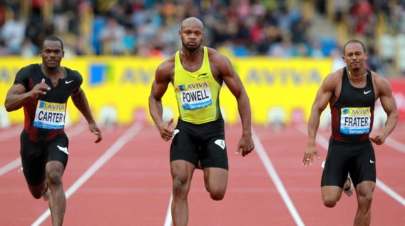 Asafa Powell wint 100m Diamond League Birmingham