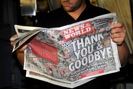 Laatste News of the World zegt 'Thank you and goodbye'