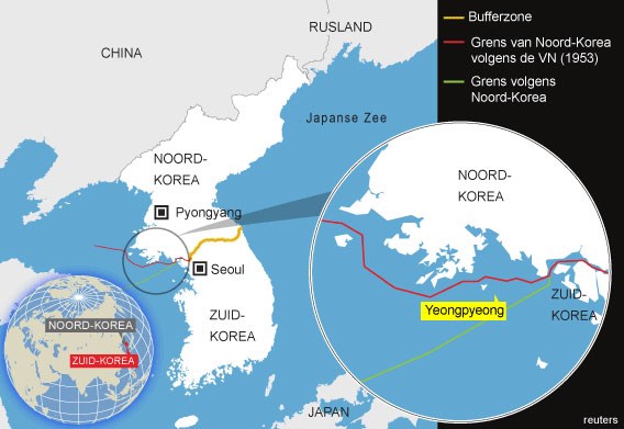 Noord- en Zuid-Korea nemen elkaar onder vuur | De Standaard