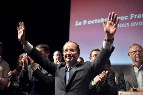 Hollande wordt tegenstander Sarkozy