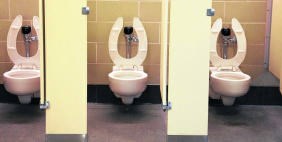Nu zijn er al 'visuele controles' van de toiletten.rr
