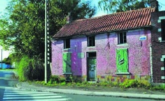 Het huis in Wasmes waar Vincent Van Gogh woonde.rr