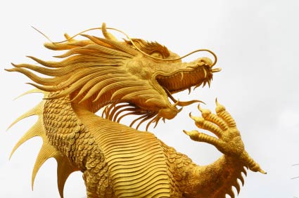 dragon kinderen gouden