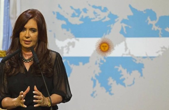 De Argentijnse president Cristina Fernandez