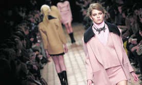 Aaibare stoffen en pastels bij Veronique Leroy. afp
