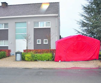 In deze woning in Waregem speelde het familiedrama zich af.wbk