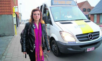 Stefanie Parrein zal de belbus in Tielt missen. rdh