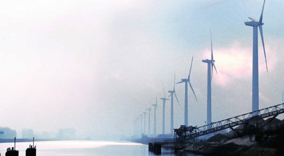 Windmolens van Electrawinds in Brugge. Photo News