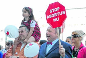 Pro Vita hield zondag haar derde mars tegen abortus.belga