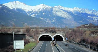 De tunnel van Sierre. kvg