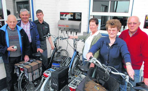 Aan restaurant Veldzicht in Oostkerke is al drie jaar een oplaadpunt voor elektrische fietsen. Michel Vanneuville