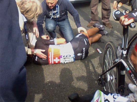 Fabian Cancellara met succes geopereerd aan viervoudige sleutelbeenbreuk