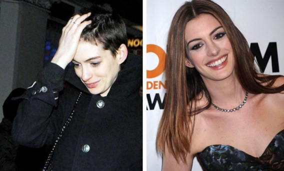 Anne Hathaway gaat voor korte coupe