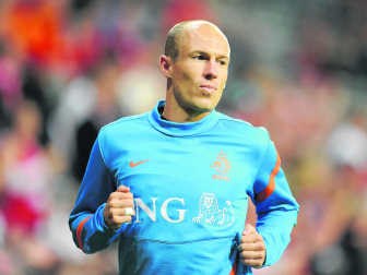Arjen Robben was zes maanden out bij Bayern München door een hamstringblessure die hij opliep bij het WK 2010. Imageglobe
