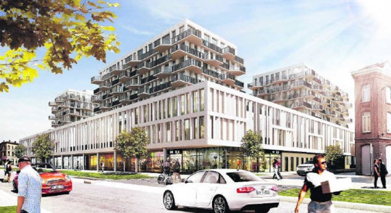 Een schets van het nieuwe wooncomplex Cadiz.