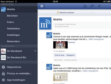 Facebook Pagina S Beheren Via Iphone Of Ipad De Standaard Mobile