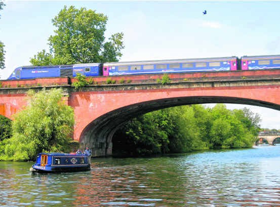 De Maidenhead Railway Bridge is een bouwkundig hoogstandje.