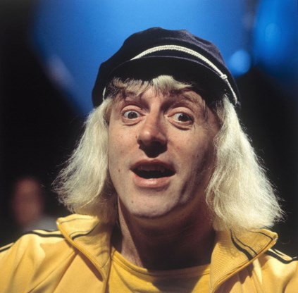 Jimmy Savile in zijn jonge en minder jonge dagen.
