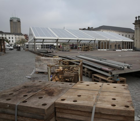 De opbouw van Winterdroom is volop bezig.