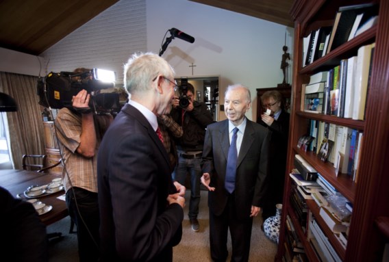 Het bezoek van Herman Van Rompuy ontroerde de gewezen Belgische premier Leo Tindemans.