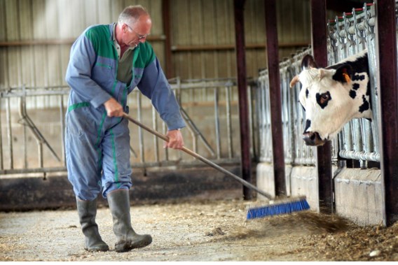 Een veehouder in Osmoy-Saint-Valery. Het zijn al lang niet meer vooral kleine boeren die de meeste steun krijgen. 