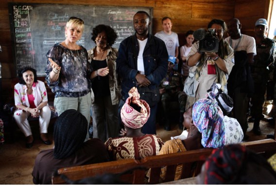 Margot Wallström bij een bezoek aan Congo in 2010: ‘Een opsteker dat in Oost-Congo hoge officieren voor verkrachting zijn vervolgd.'