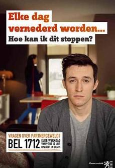 Momenteel voert het meldpunt misbruik campagne rond partnergeweld met onder andere deze affiches.